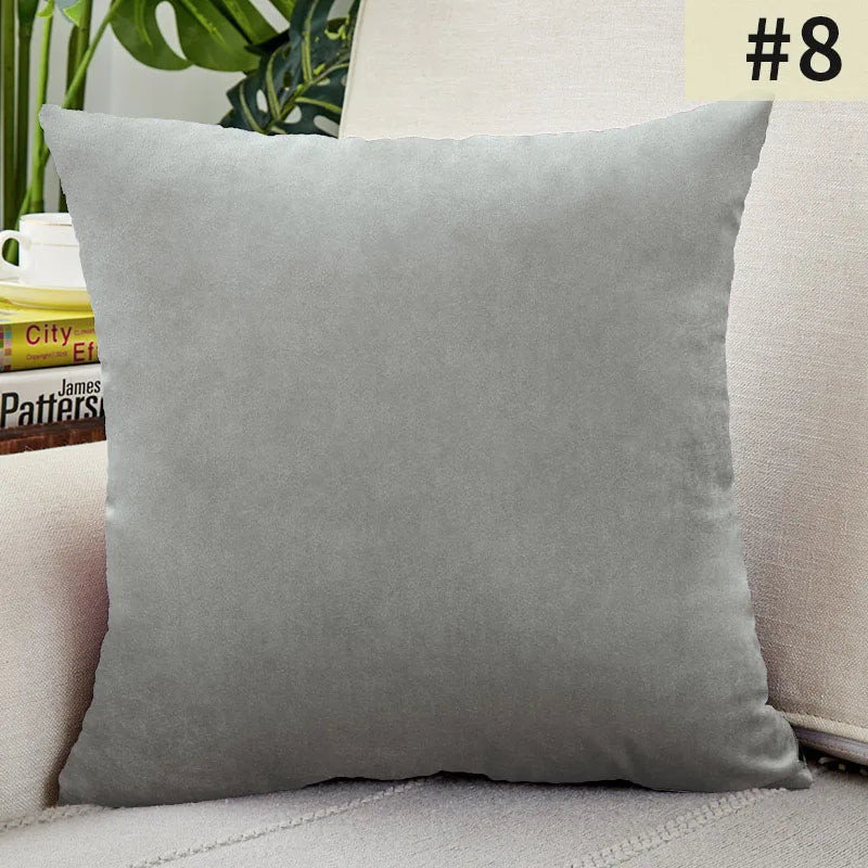 Velvet Cushion Cover Solid Color Throw Pillow Covers for Living Room Sofa Decorative Pillow Home Decor Pillowcase